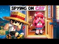 SPYING ON CAY in MINECRAFT!