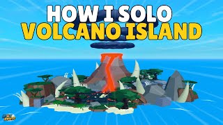 how to solo volcano island blox fruits