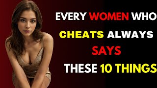 😲 When a woman cheats, this is the first thing she says to you. | FEMALE PSYCHOLOGY