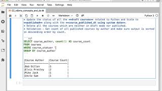 12 Exercise Database Operations