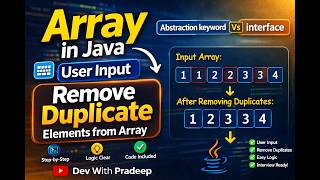 Array User Input & Remove Duplicates in Java | Easy Step-by-Step Tutorial
