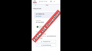 Form 10E Correction ।। How to edit FORM 10E after Submitting