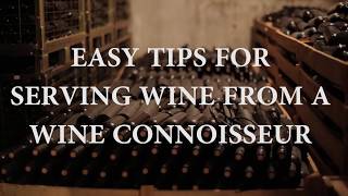 How to serve wine from a UNT wine expert