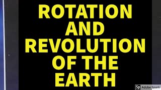 Rotation and Revolution of Earth l What is Difference Between Rotation and Revolution