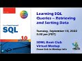 Learning SQL Queries -- Retrieving and Sorting Data