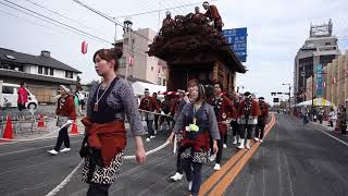 鹿沼秋まつり第1日目、本部前での屋台紹介 #鹿沼今宮神社祭の屋台行事 ＃鹿沼秋まつり