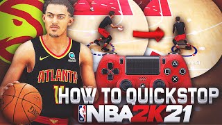 HOW TO QUICK STOP THE FASTEST in NBA 2K21! PROPER WAY TO QUICK STOP INTO A JUMPSHOT INSTANTLY 2K21