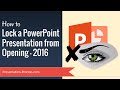 How to Lock a PowerPoint Presentation from opening