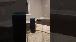 Amazon Alexa controlling Roomba