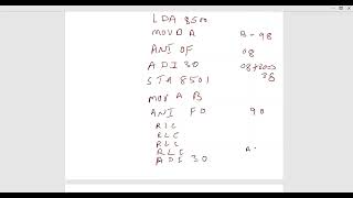 Assembly Language Programming 8085: BCD to ASCII