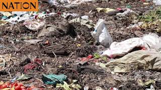 A heap of uncollected garbage at Muthurwa Market in Nairobi