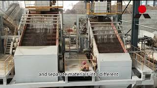 How does the vibrating screen vibrate