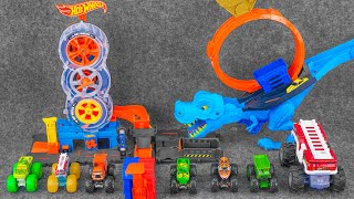 147 Min Hot Wheels Unboxing ASMR 🔥 Hot Wheels City T-Rex Chomp Down Playset (ASMR)