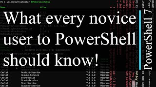 PowerShell 7 Tutorial 3: Fundamentals for Beginners - Introduction to PowerShell Concepts