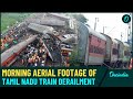 Tamil Nadu Train Accident: Drone Footage Captures Aftermath of Mysuru-Darbhanga Express Derailment