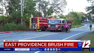 Brush fire closes parts of Veterans Memorial Parkway in East Providence