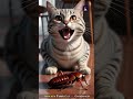 shocked tabby cat vs. cockroach shorts ai shortvideo