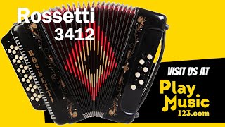 Rossetti Button Accordion 34 Treble Keys 12 Bass 3 Switch - Sound, Features by PlayMusic123.com