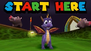 Spyro 120% Beginner Tutorial - EASIEST Speedrun Walkthrough