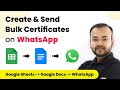 Create 1000’s of Certificates From Google Docs and Send on Whatsapp Automatically