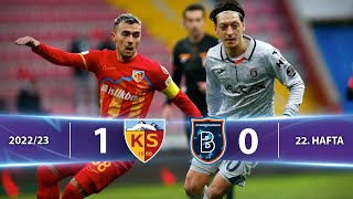 Kayserispor - Başakşehir (1-0) Highlights/Özet | Spor Toto Süper Lig - 2022/23