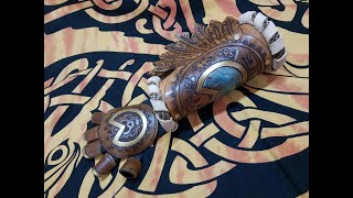 Leather Feather Bracer Tutorial - Leather Armor for Costumes, Cosplay and Larp