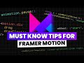 5 Advanced Framer Motion Techniques I Shouldn't Have Skipped