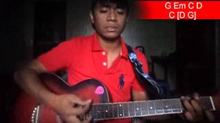 How to play guitar_ Oh Tamacheat ery_ឳធម្មជាតិអើយ(GL#017) Covered by Sothea Sok