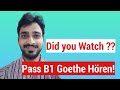 B1 Goethe Hören| How to pass Listening Exam?| Tips & Tricks