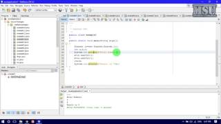 Java Class 1 - Addition of Two Numbers - Using Netbeans IDE