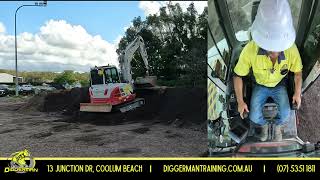 Tips for benching into stockpiles on the excavator - Diggerman training