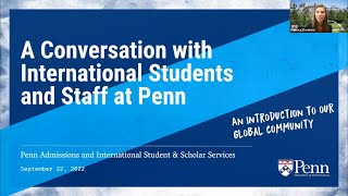 A Conversation with International Students and Staff at Penn 2022