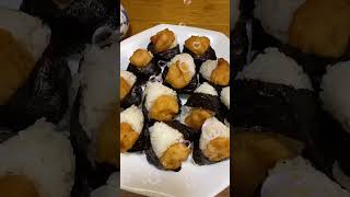 Tempura rice ball (天むす) #yummy #shorts