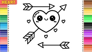 Draw a CUTE Heart with Arrows in 5 Minutes?