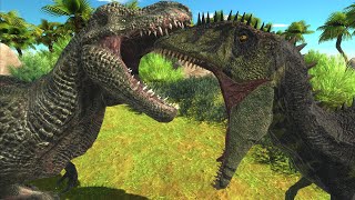 T rex VS Giganotosaurus Who Would Win?! - Animal Revolt Battle Simulator