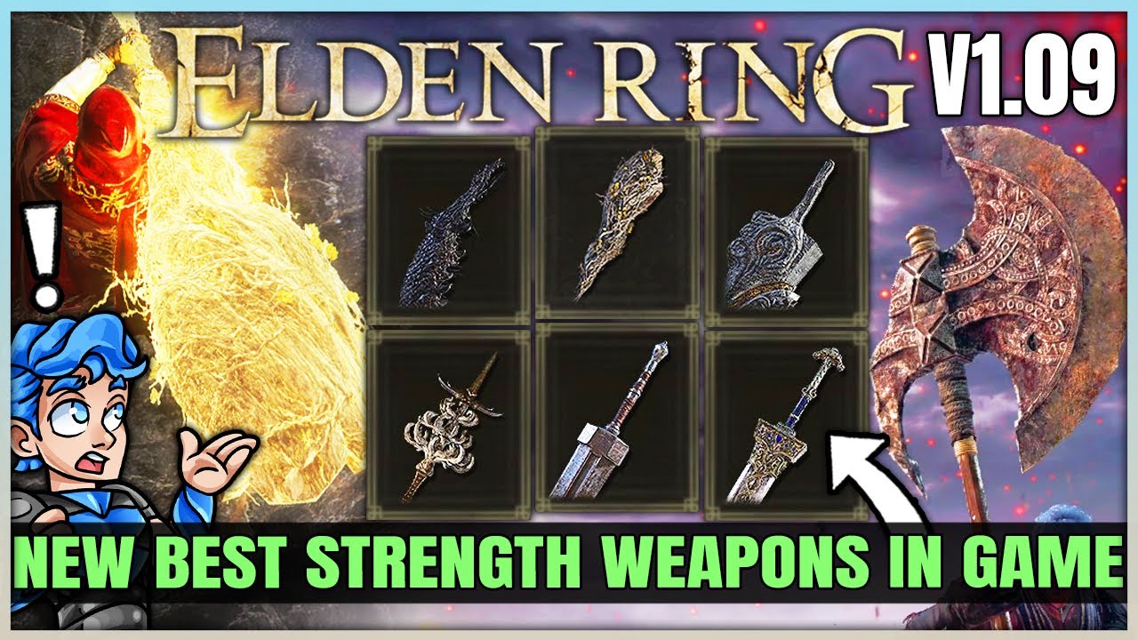 The New 10 Highest Damage Best Strength Weapons In Elden Ring - Best ...