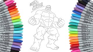 HULK #1 Coloring Pages | AVENGERS | How to Color Hulk | Coloring for Kids |