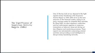Mastering suspicious activity reporting