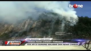 10 Hektar Lahan Kawah Putih Ciwidey Terbakar