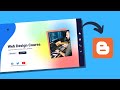 [FULL VIDEO] Design A Responsive Homepage Using HTML, CSS For Blogger