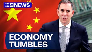 Serious implications for Australia as China economy tumbles | 9 News Australia