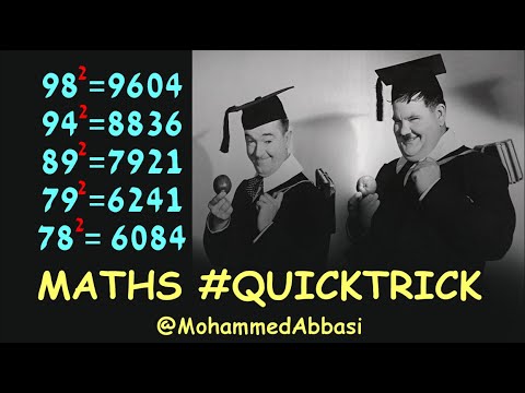 Squaring Numbers Quicktrick Youtube