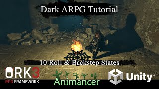 Dark ARPG ORKFramework3 - 10 Roll & Backstep States
