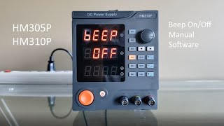 HM305P/HM310P Power Supply: Beep On/Off, Updated Manual, Software