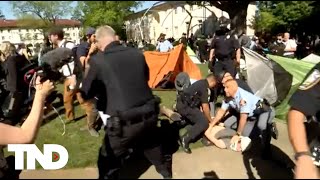 Georgia police forcefully arrest protestors at Emory University