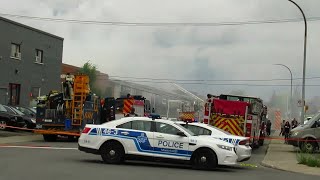 9 1 21 MONTREAL FIRE DEPT RESPONSE IN ST LEONARD