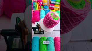 Yarn Cakes Winding for Crochet Knitting #shorts