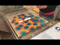 the art of marbling paper and the edge of a book backing and rounding