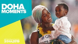 Shelly-Ann Fraser-Pryce 100m World Champion | World Athletics Championships 2019 | Doha Moments