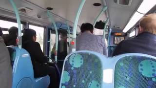 Inside A London Route 222 Bus Between West Drayton and Uxbridge 30 March 2017